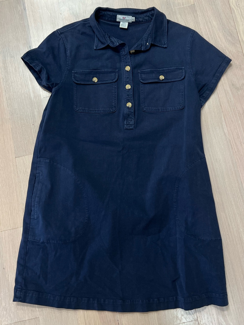 Vineyard Vines Stretch Utility Short-Sleeve Shirt Dress size 14